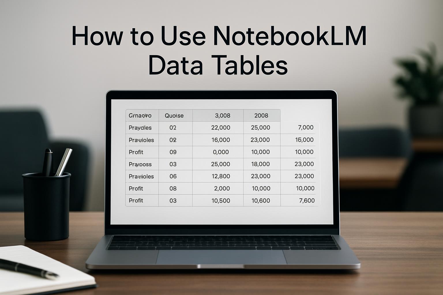 How to Use NotebookLM Data Tables to Extract Structured Data from Documents